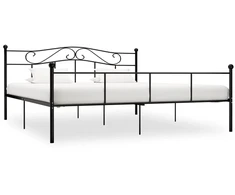 Lovos rėmas, juodos spalvos, 200x200cm, metalas