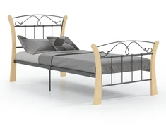 Lovos rėmas, juodos spalvos, 90x200cm, metalas