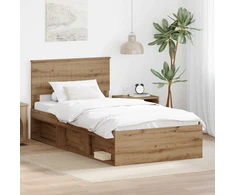 Lova Lovos rėmas Meistrų ąžuolas 100 x 200 cm Kietos pušies mediena