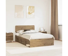 Lova Lovos rėmas Meistrų ąžuolas 120 x 190 cm Kietos pušies mediena