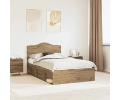 Lova Lovos rėmas Meistrų ąžuolas 120 x 190 cm Kietos pušies mediena