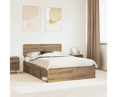 Lovos rėmas Artisano ąžuolo 140 x 190 cm Kietos pušies mediena