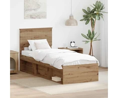 Lova Lovos rėmas Meistrų ąžuolas 75 x 190 cm Kietos pušies mediena