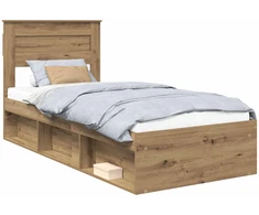 Lova Lovos rėmas Meistrų ąžuolas 75 x 190 cm Kietos pušies mediena