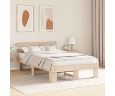 Lovos rėmas Natūrali 140 x 190 cm Kietos pušies mediena