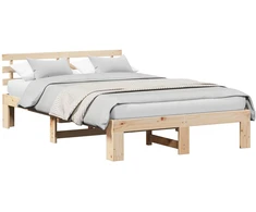 Lovos rėmas Natūrali 140 x 190 cm Kietos pušies mediena