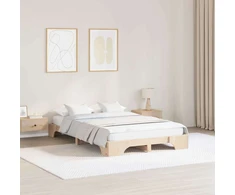 Lovos rėmas Natūrali 140 x 190 cm Kietos pušies mediena