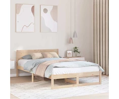 Lovos rėmas Natūrali 140 x 190 cm Kietos pušies mediena