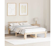 Lovos rėmas Natūrali 140 x 190 cm Kietos pušies mediena