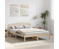 Lovos rėmas Natūrali 160 x 200 cm Kietos pušies mediena