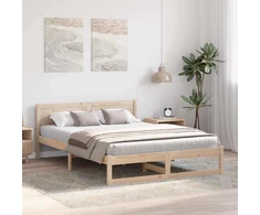 Lovos rėmas Natūrali 160 x 200 cm Kietos pušies mediena