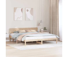 Lovos rėmas Natūrali 180 x 200 cm Kietos pušies mediena