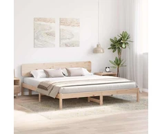 Lovos rėmas Natūrali 180 x 200 cm Kietos pušies mediena