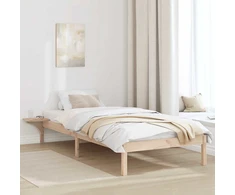 Lova Lovos rėmas Natūrali 75 x 190 cm Kietos pušies mediena