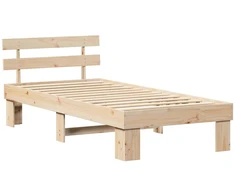 Lovos rėmas Natūrali 80 x 200 cm Kietos pušies mediena