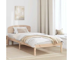 Lovos rėmas Natūrali 90 x 190 cm Kietos pušies mediena