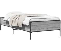 Lova Lovos rėmas Pilka Sonoma 80 x 200 cm Apdirbta mediena