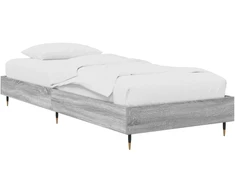 Lova Lovos rėmas Pilka Sonoma 80 x 200 cm Apdirbta mediena