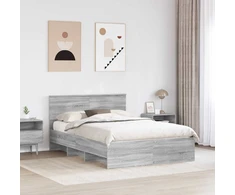 Lovos rėmas Pilkas Sonoma 150 x 200 cm Apdirbta mediena