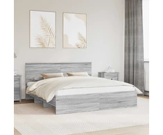 Lovos rėmas Pilkas Sonoma 180 x 200 cm Apdirbta mediena