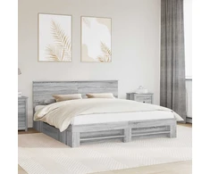 Lovos rėmas Pilkas Sonoma 180 x 200 cm Apdirbta mediena