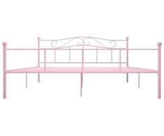 Lovos rėmas, rožinės spalvos, 200x200cm, metalas