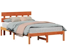 Lovos rėmas Ruda 140 x 190 cm Pušies medienos masyvas