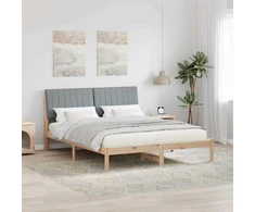 Lovos rėmas Ruda 150 x 200 cm Kietos pušies mediena