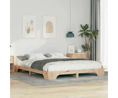 Lova Lovos rėmas Ruda 160 x 220 cm Kietos pušies mediena