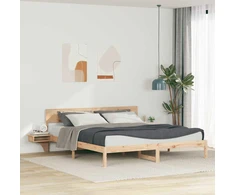 Lovos rėmas Ruda 200 x 200 cm Kietos pušies mediena