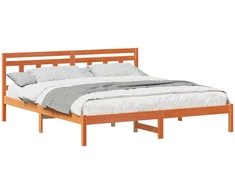 Lovos rėmas Ruda 200 x 200 cm Kietos pušies mediena