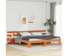 Lovos rėmas Ruda 200 x 200 cm Kietos pušies mediena