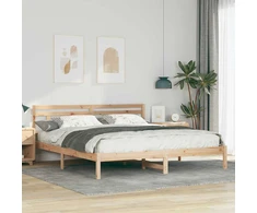 Lovos rėmas Ruda 200 x 200 cm Kietos pušies mediena