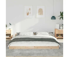 Lova Lovos rėmas Ruda 200 x 220 cm Kietos pušies mediena