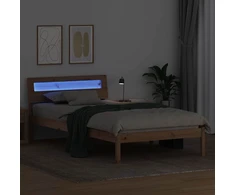 Lova Lovos rėmas Ruda 75 x 190 cm Kietos pušies mediena