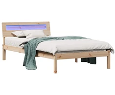 Lova Lovos rėmas Ruda 75 x 190 cm Kietos pušies mediena