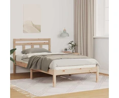 Lova Lovos rėmas Ruda 90 x 200 cm Kietos pušies mediena