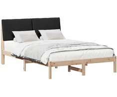 Lovos rėmas Ruda ir juoda 160 x 200 cm Pušies masyvas