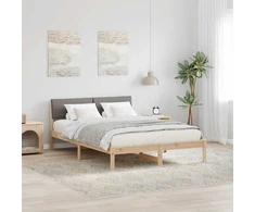 Lovos rėmas Ruda ir taupe 140 x 190 cm Pušies masyvas
