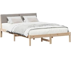 Lovos rėmas Ruda ir taupe 140 x 190 cm Pušies masyvas