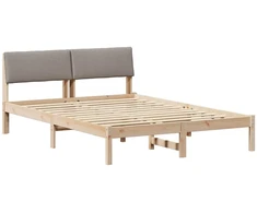 Lovos rėmas Ruda ir taupe 150 x 200 cm Pušies masyvas