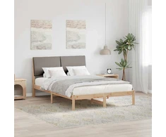 Lovos rėmas Ruda ir taupe 160 x 200 cm Pušies masyvas