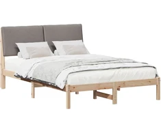 Lovos rėmas Ruda ir taupe 160 x 200 cm Pušies masyvas