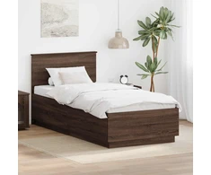 Lova Lovos rėmas Rudas ąžuolas 70 x 190 cm Apdirbta mediena