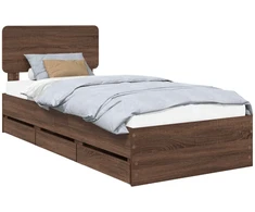 Lova Lovos rėmas Rudas ąžuolas 75 x 190 cm Inžinerinė mediena