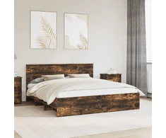 Lovos rėmas Rūkyta ąžuolas 200 x 200 cm Apdirbta mediena