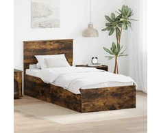 Lova Lovos rėmas Rūkyta ąžuolas 75 x 190 cm Apdirbta mediena