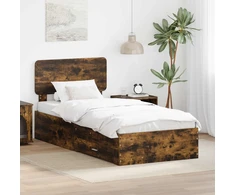 Lova Lovos rėmas Rūkyta ąžuolas 75 x 190 cm Apdirbta mediena