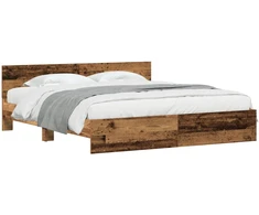 Lova Lovos rėmas Senas medis 203 x 185 x 70 cm Apdirbta mediena