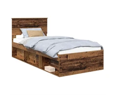 Lova Lovos rėmas Senas medis 75 x 190 cm Apdirbta mediena